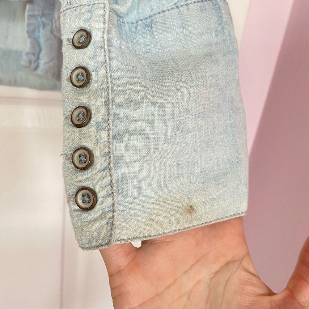Free People Linen Blend Top - Picture 6 of 14
